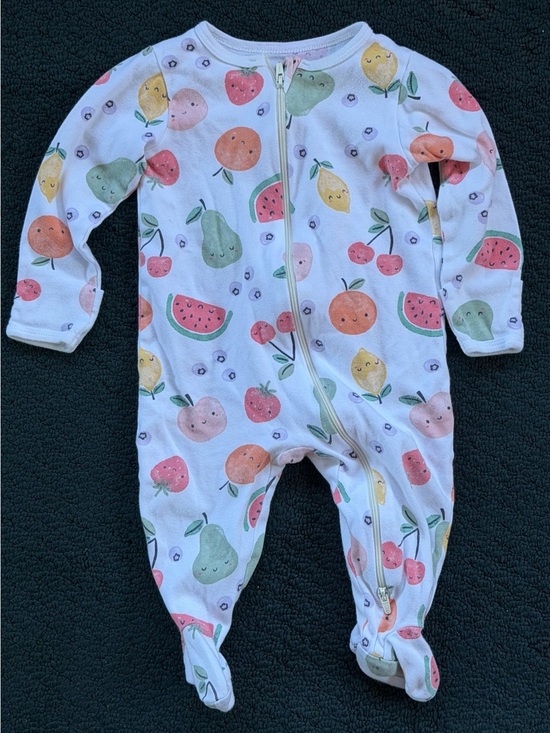wonder nation Other - wonder nation White Fruit-Print Footed One-Piece